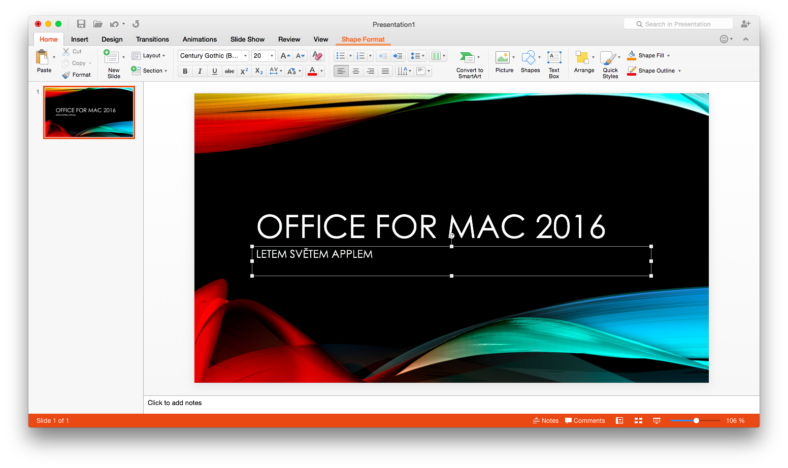 microsoft powerpoint 2016 mac themes